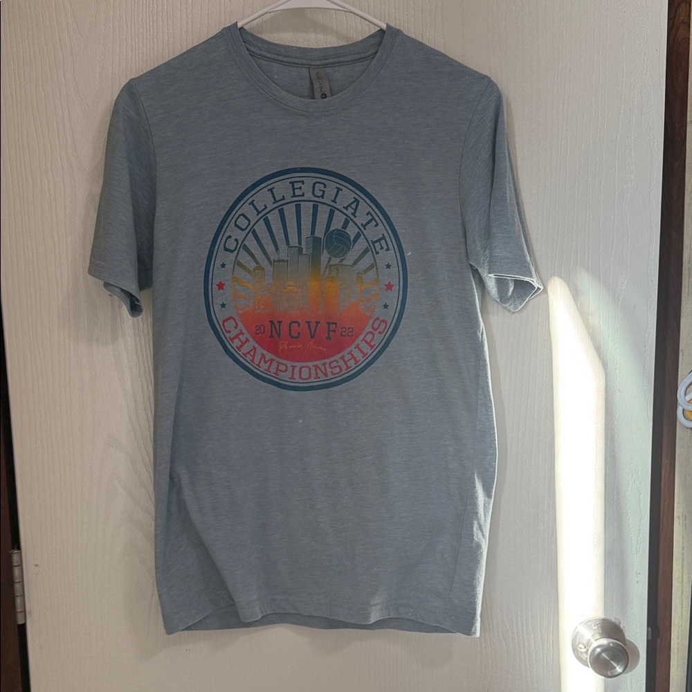 Next Level Apparel Gray Collegiate Tee